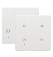 Tuya WiFi 1G Curtain Switch with Neutral Line, 30A Load Power, Tempered Glass, Alexa & Google Home Supported